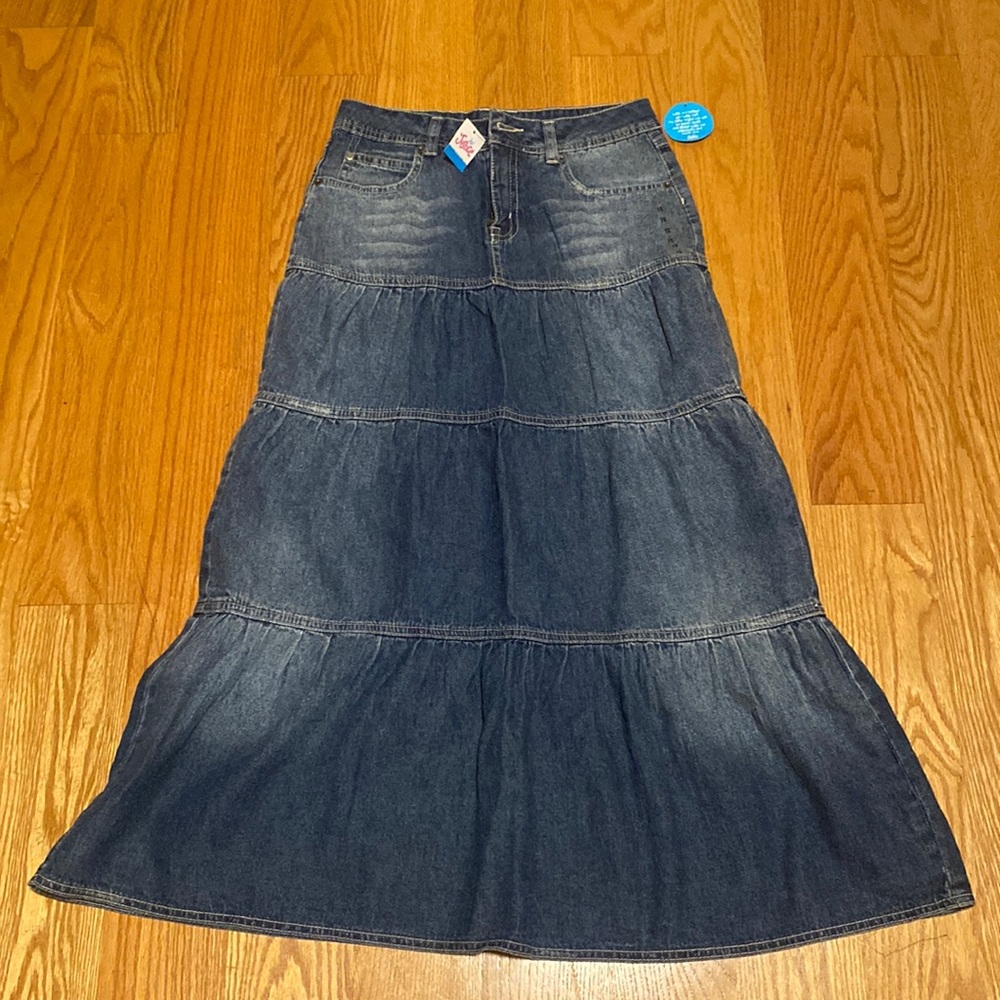 Justice Full Denim Skirt 12